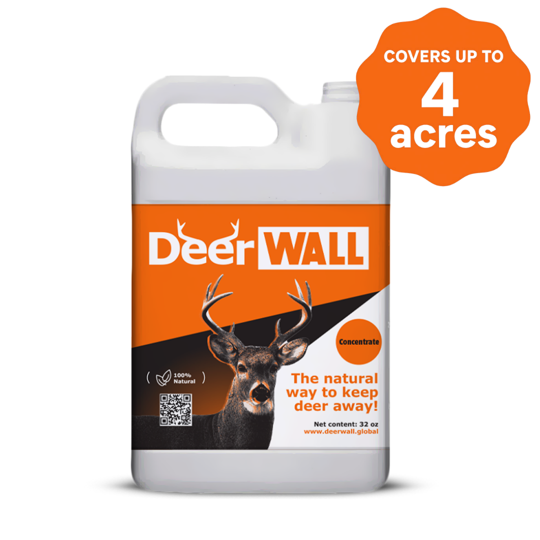 Deer Wall Garden Shield Spray – 1 Gallon (Concentrate) All-Natural Deer Repellent