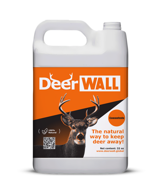 DeerWall Garden Shield Spray – 2.5 Gallons (Concentrate) All-Natural Deer Repellent