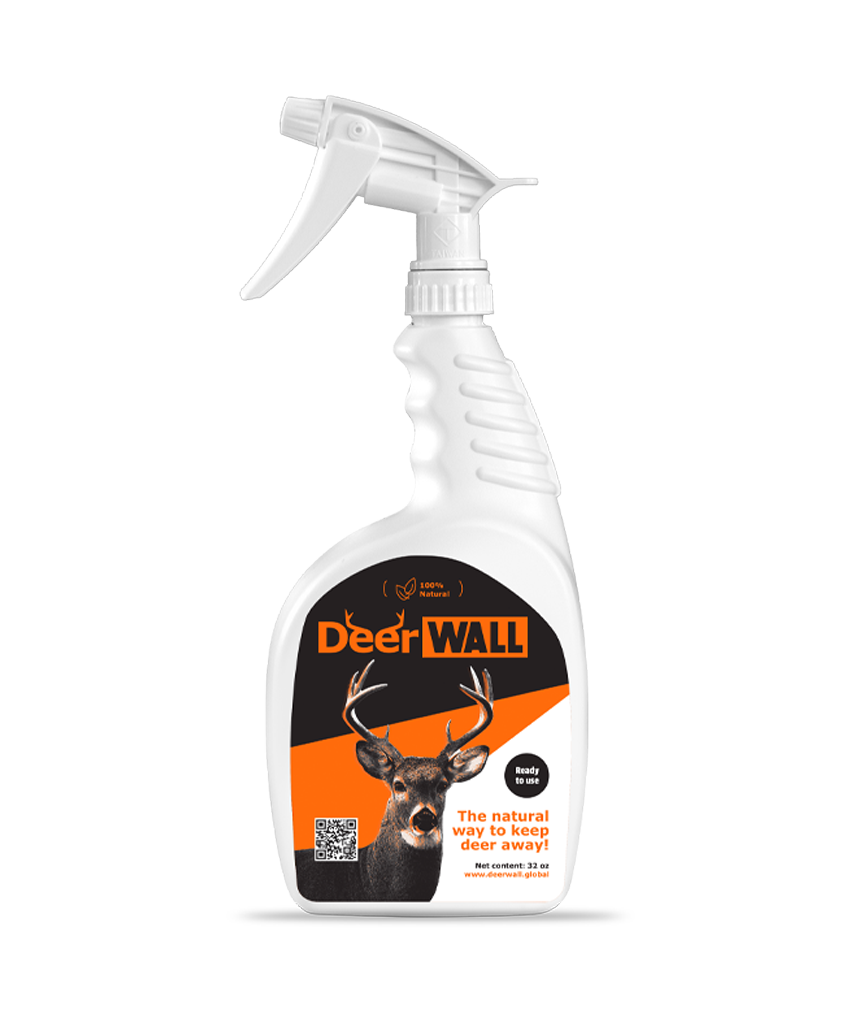 DeerWall Garden Shield Spray (Ready to use) – 32oz All-Natural Deer Repellent