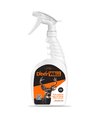 DeerWall Garden Shield Spray (Ready to use) – 32oz All-Natural Deer Repellent